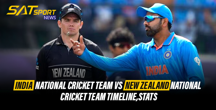 India National Cricket Team Vs New Zealand National Cricket Team Timeline,  Stats